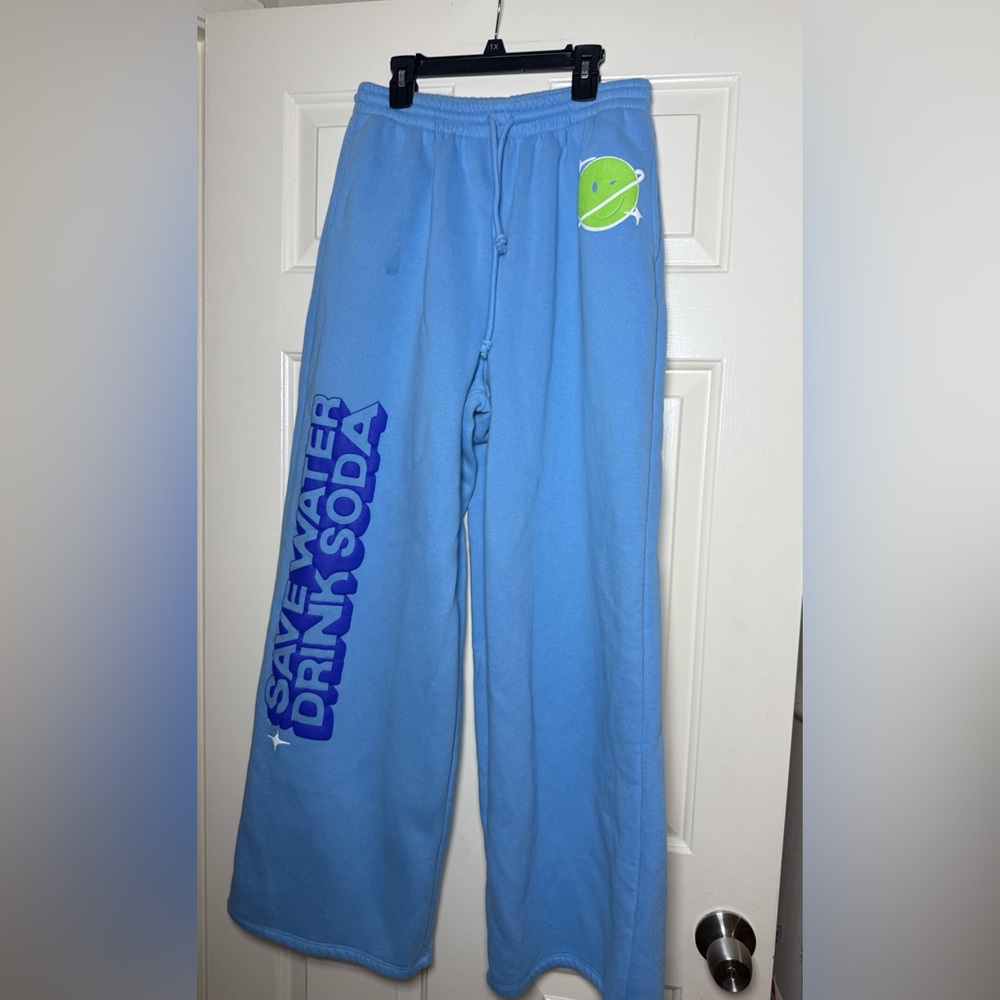 Poppi x Target Save Water Drink Poppi Blue Sweatpants